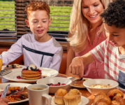 kids eat FREE breakfast every day at Beefeater