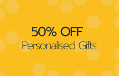 50% OFF Personalised Gifts