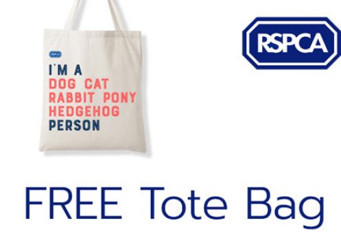 FREE RSPCA tote bag