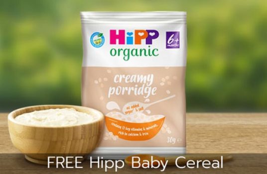 free hipp baby cereal