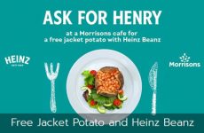 Free Jacket Potato and Heinz Beans Meal