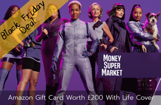 moneysupermarket 200 pound-amazon life cover black friday