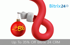 Bitrix 24 crm 35 percent off magic xmas holiday