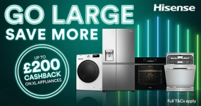£200 Cashback on Hisense Appliances