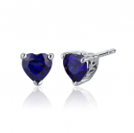 Sapphire stud earrings blue