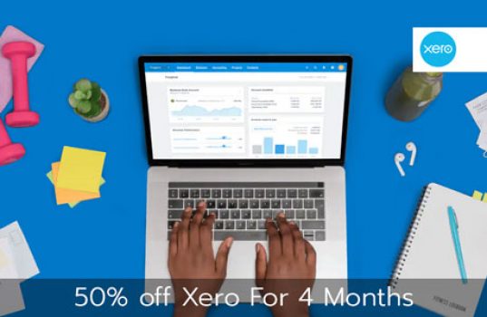 50 percent off xero for 4 months