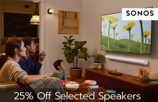 sonos 25 percent off selected speakers