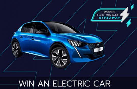autotrader electric car giveaway peugeot e-208 jul 2023