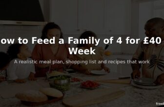 How to feed a family of 4 for £40 a week meal plan