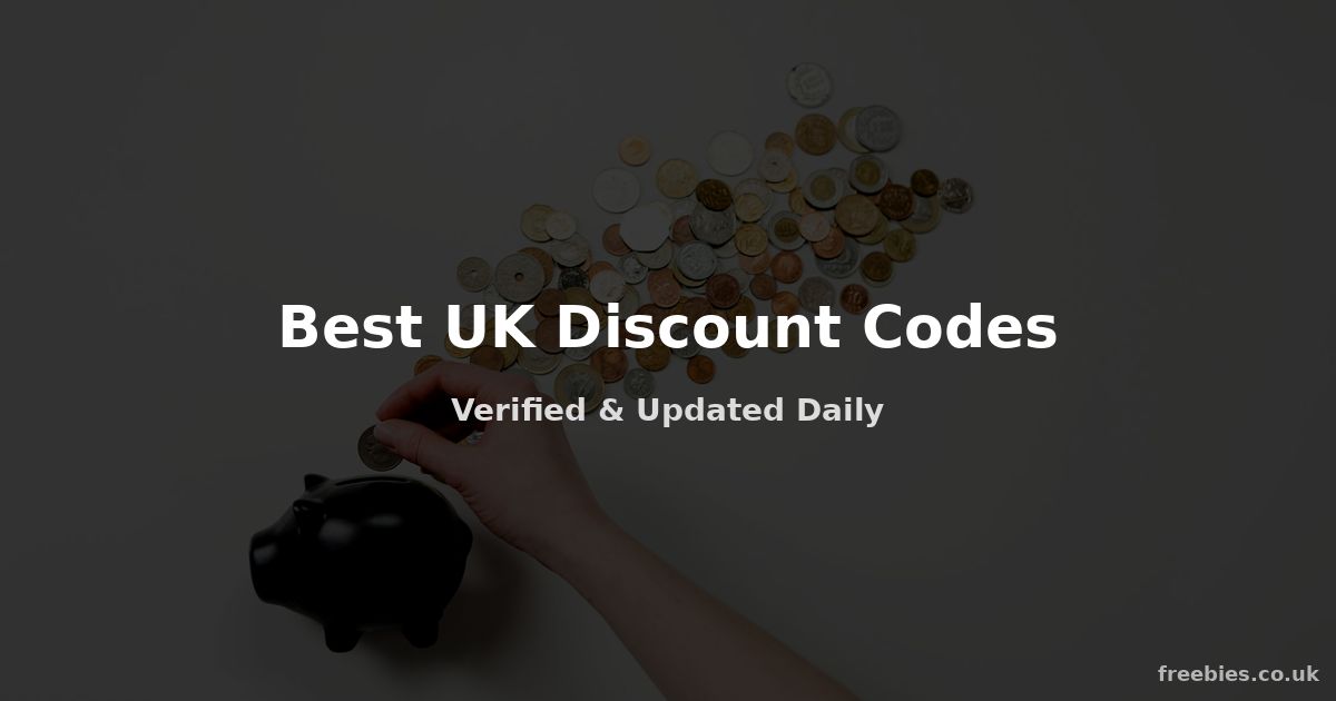 Best UK Discount Codes & Voucher Codes - Updated April 2026 - Freebies
