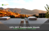 10% OFF Timberdale Sheds — Buy Sheds Direct