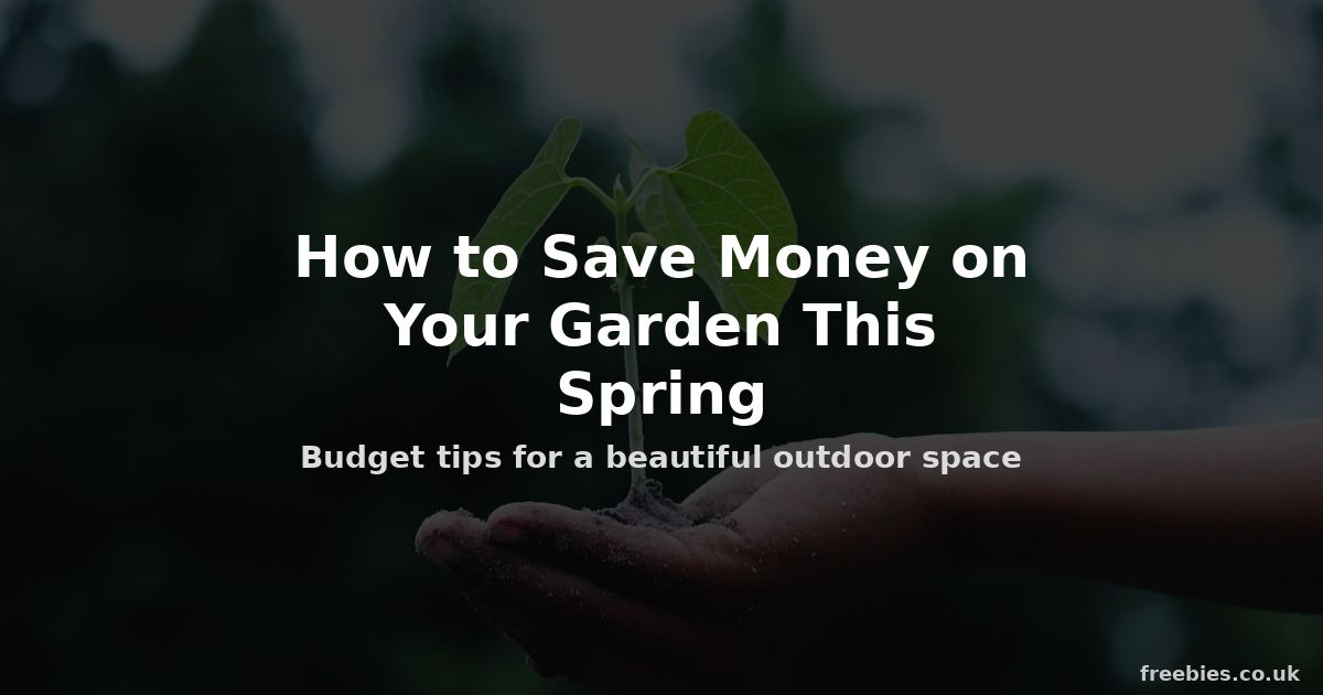 How to Save Money on Your Garden This Spring - Freebies