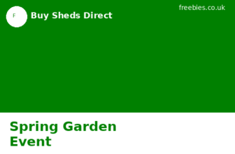 Spring Garden Event — Buy Sheds Direct