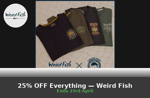 25% OFF Everything — Weird Fish
