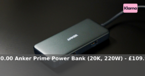 Anker UK: £20.00 – Anker Prime Power Bank (20K, 220W) – £109.99