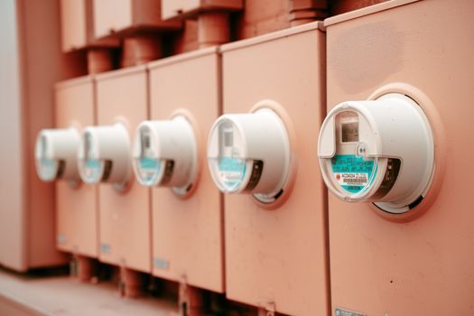 Electricity meters monitoring usage