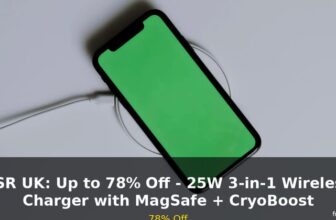 ESR UK: Up to 78% Off – 25W 3-in-1 Wireless Charger with MagSafe + CryoBoost