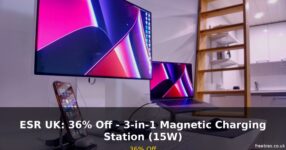 ESR UK: 36% Off – 3-in-1 Magnetic Charging Station (15W)