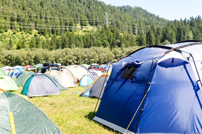 Festival camping tents