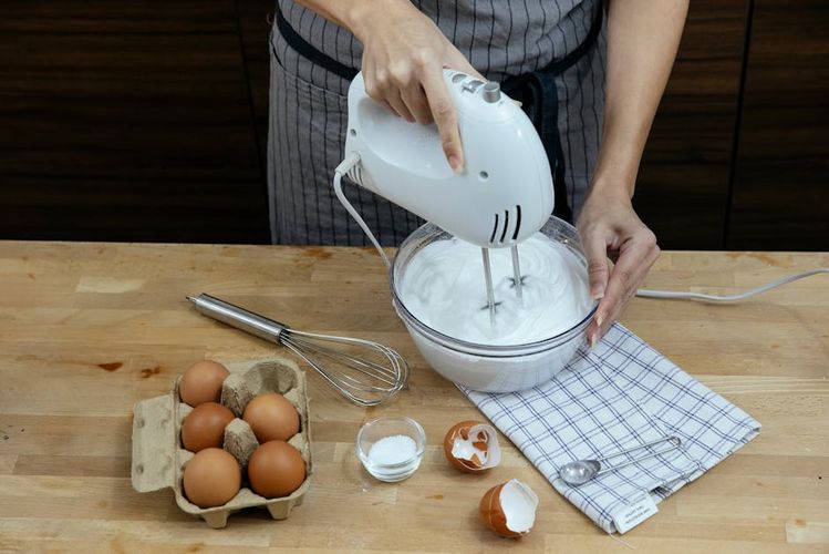 Ice cream ingredients - cream, condensed milk and vanilla
