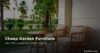 Cheap garden furniture - outdoor seating ideas on a budget