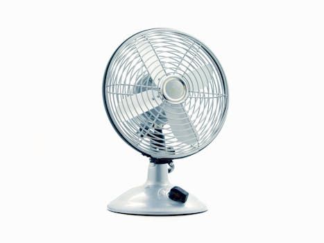 Fan cooling a home in summer