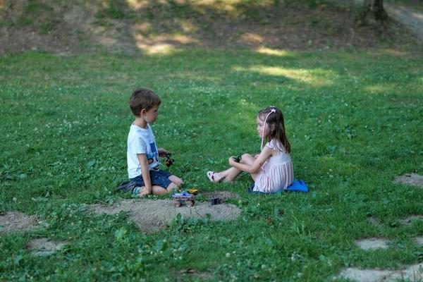 Kids exploring nature