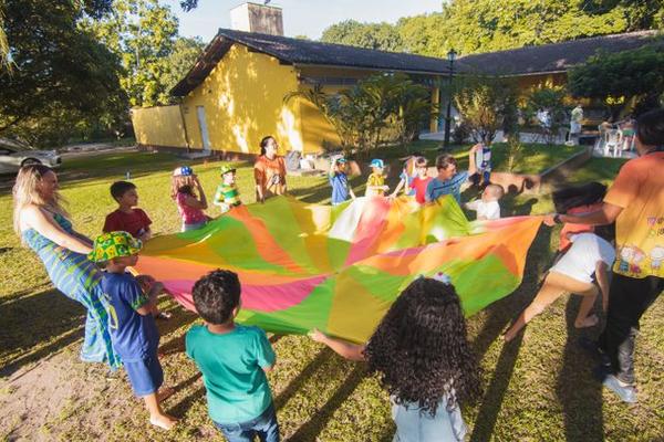 Kids playing outdoors
