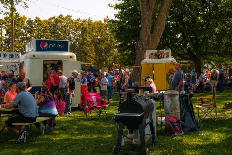 Independent food vendor at a small UK festival