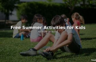Free Summer Activities for Kids – No More Im Bored