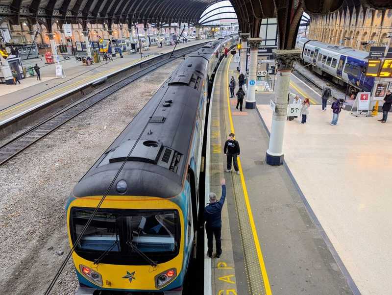 UK train station platform