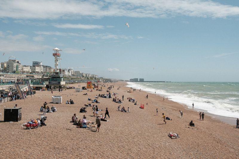 Beautiful UK beach accessible by train