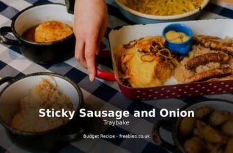 Sticky Sausage and Onion Traybake