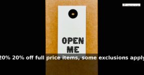 Find Me A Gift: 20% – off full price items, some exclusions apply