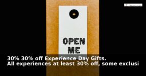Find Me A Gift: 30% – off Experience Day Gifts. All experiences at least 30% off