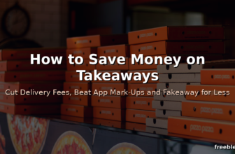 Takeaway pizza boxes on a dark background with bold white title text