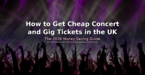 Concert crowd with stage lights - how to get cheap concert and gig tickets in the UK