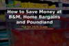 Shopping trolley filled with household bargains from UK discount stores