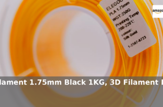 Amazon: 25% Off – ELEGOO PLA Filament 1.75mm Black 1KG, 3D Filament Dimensional
