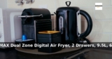 Amazon: 28% Off – Ninja MAX Dual Zone Digital Air Fryer, 2 Drawers, 9.5L, 6-in-1