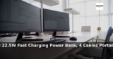 Amazon: 31% Off – Charmast 22.5W Fast Charging Power Bank, 4 Cables Portable Cha