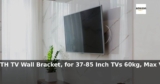 Amazon: 34% Off – PERLESMITH TV Wall Bracket, for 37-85 Inch TVs 60kg, Max VESA