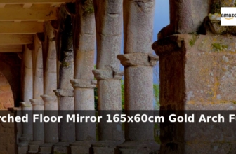 Amazon: 37% Off – NEUWEABY Arched Floor Mirror 165x60cm Gold Arch Full Length Mi