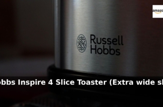 Amazon: 38% Off – Russell Hobbs Inspire 4 Slice Toaster (Extra wide slots, High