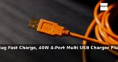 Amazon: 41% Off – USB C Plug Fast Charge, 40W 4-Port Multi USB Charger Plug UK D