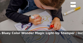 Amazon: 71% Off – CRAYOLA Bluey Color Wonder Magic Light-Up Stamper | Includes 1
