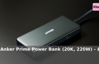 Anker UK: £20.00 – Anker Prime Power Bank (20K, 220W) – £109.99