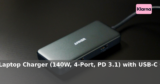 Anker UK: £30.02 – Anker Laptop Charger (140W, 4-Port, PD 3.1) with USB-C Cable