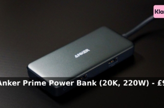 Anker UK: £34 – Anker Prime Power Bank (20K, 220W) – £95.99