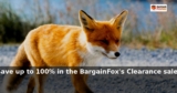 BargainFox: Save up to 100% in the BargainFox’s Clearance sale!